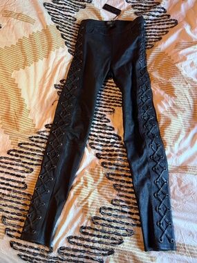 BRAND NEW WITH TAGS AS by DF Stretch Leather Pants